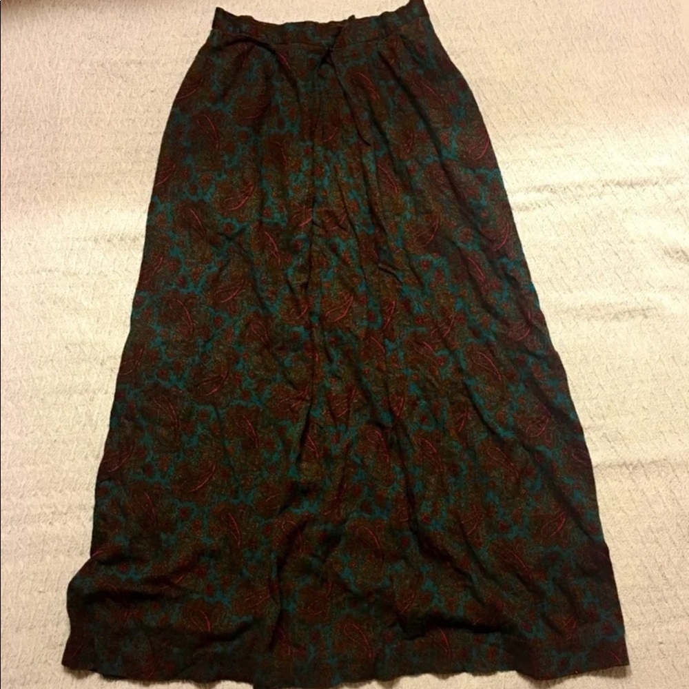 Patterned Maxi Skirt